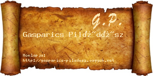 Gasparics Piládész névjegykártya